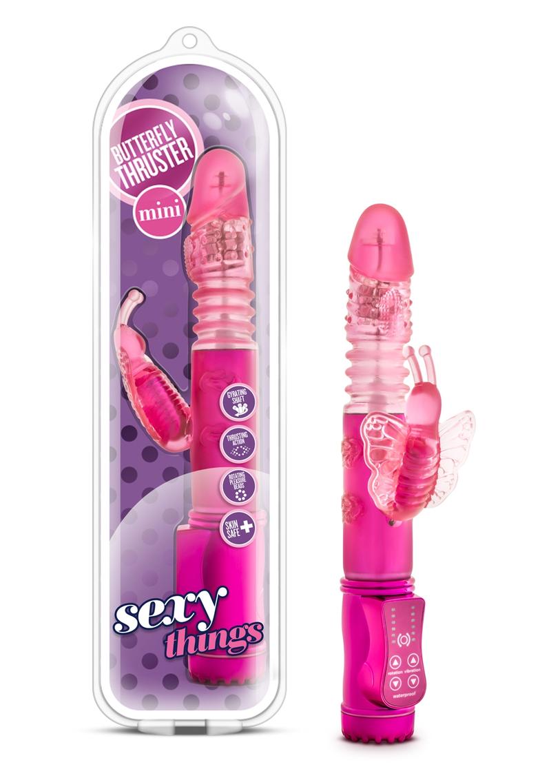 Sexy Things Butterfly Thruster Mini Fuchsia 9.75 Inch