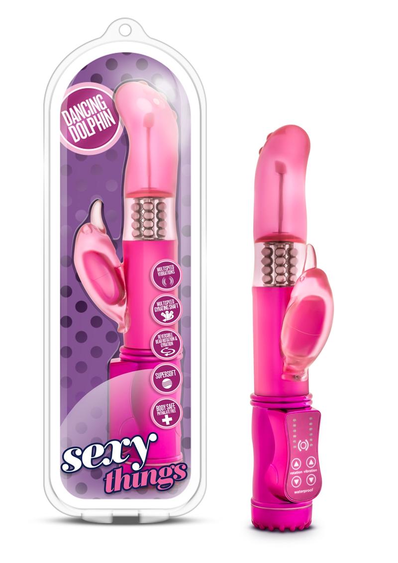 Sexy Things Dancing Dolphin Gyrating Vibe Fuchsia 9 Inch