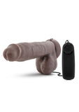 X5 Plus - Pene vibrador de 20 cm - Chocolate