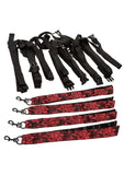 Scandal 8 Points Of Love Bed Restraint Black And Red