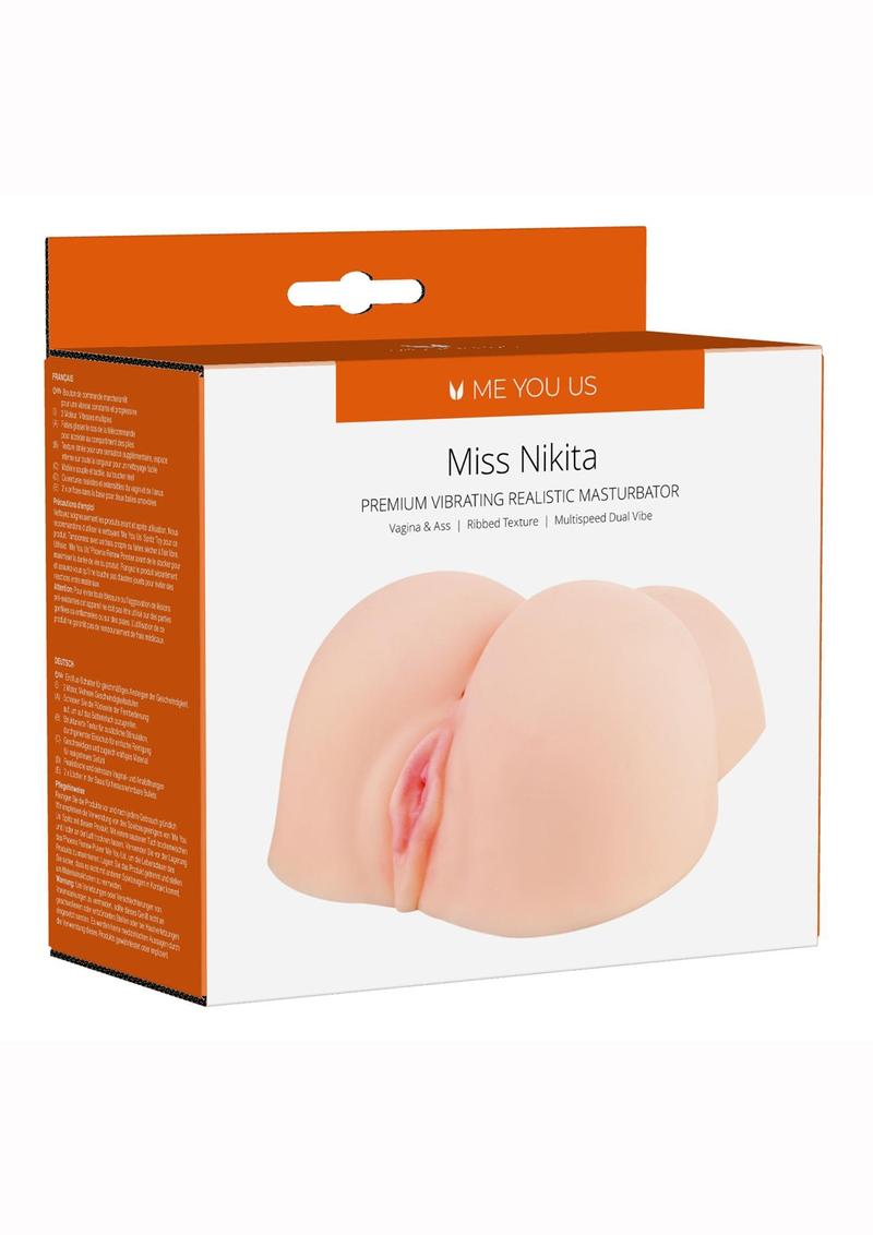 Masturbador realista con balas y vibrador Linx Miss Nikita resistente al agua