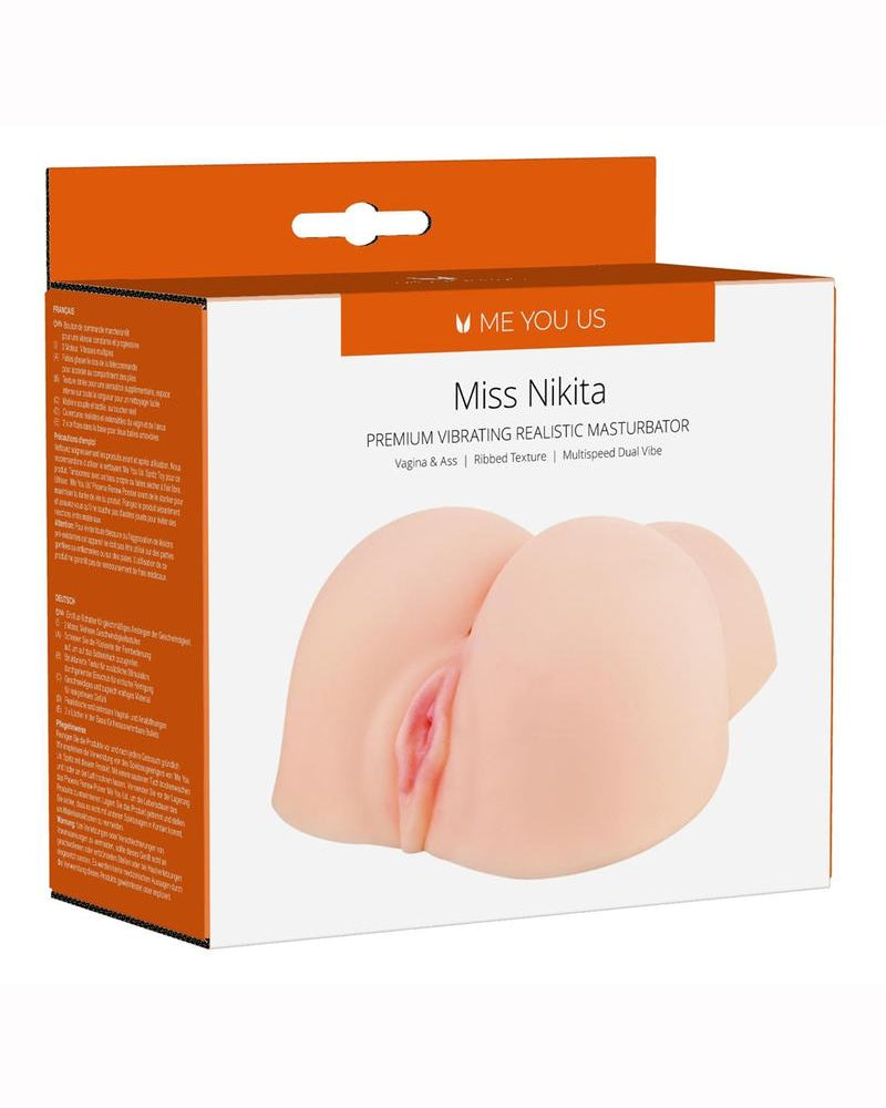 Masturbador realista con balas y vibrador Linx Miss Nikita resistente al agua
