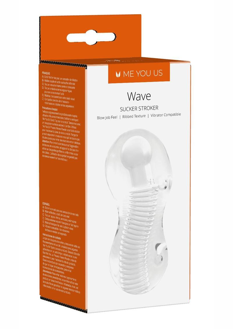 Linx Wave Sucker Stroker Waterproof Clear