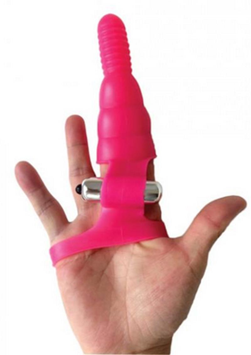 Wet Dreams Wrist Rider Dual Motor Silicone Finger/Palm Play Vibe Water Resistant Pink