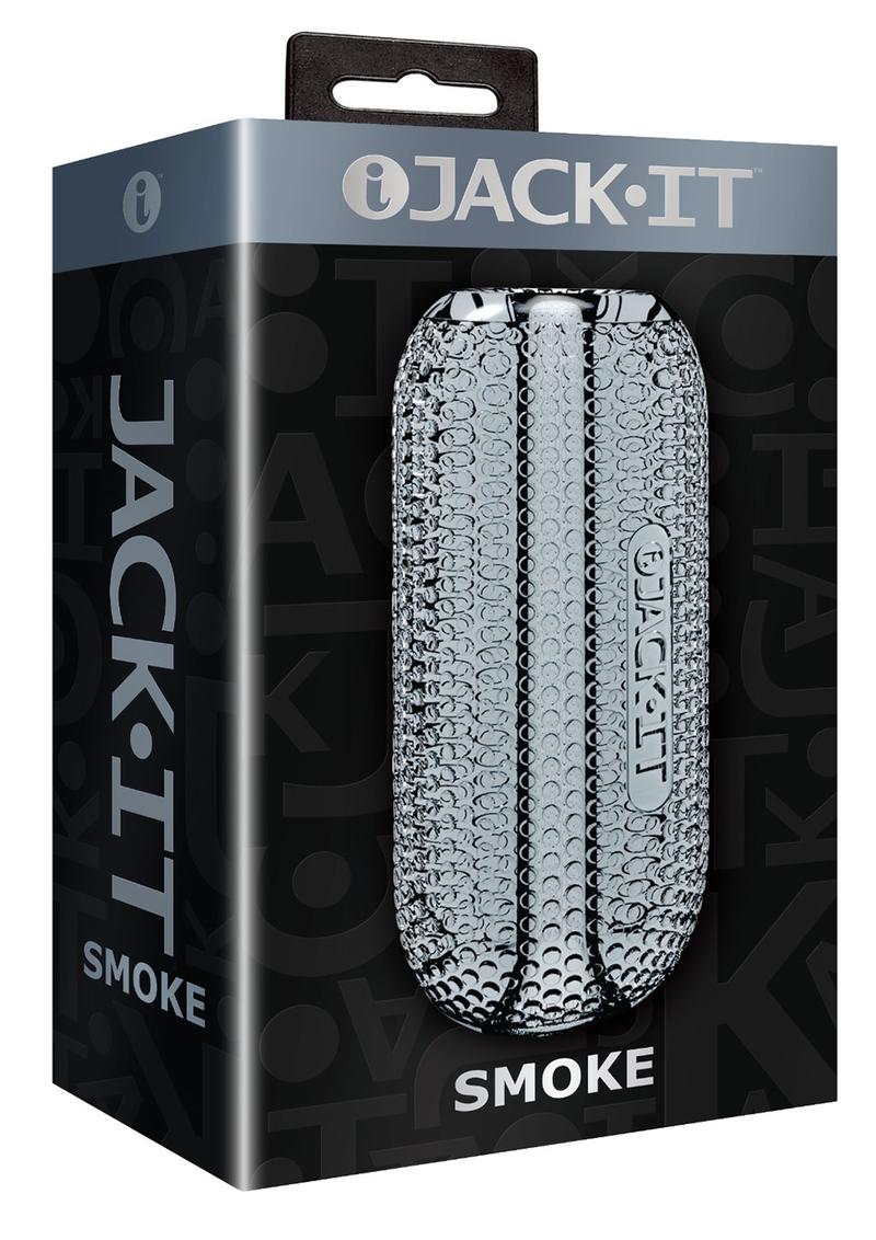 Masturbador con textura de gelatina Jack It Stroker Smoke