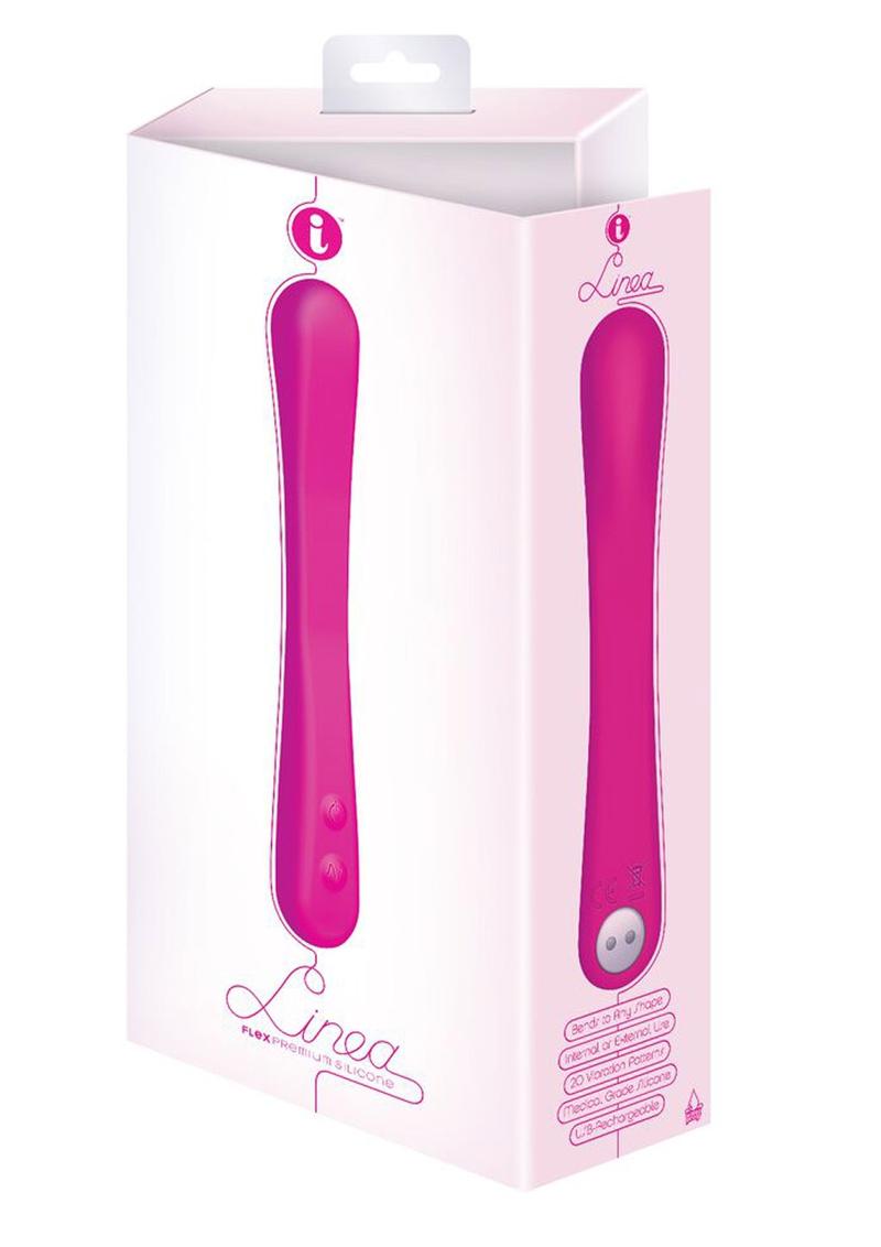 Linea Flex Premium Silicone USB Rechargeable Flexible Vibrator Waterproof Pink