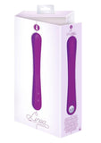 Vibrador flexible recargable por USB de silicona premium Linea Flex resistente al agua morado