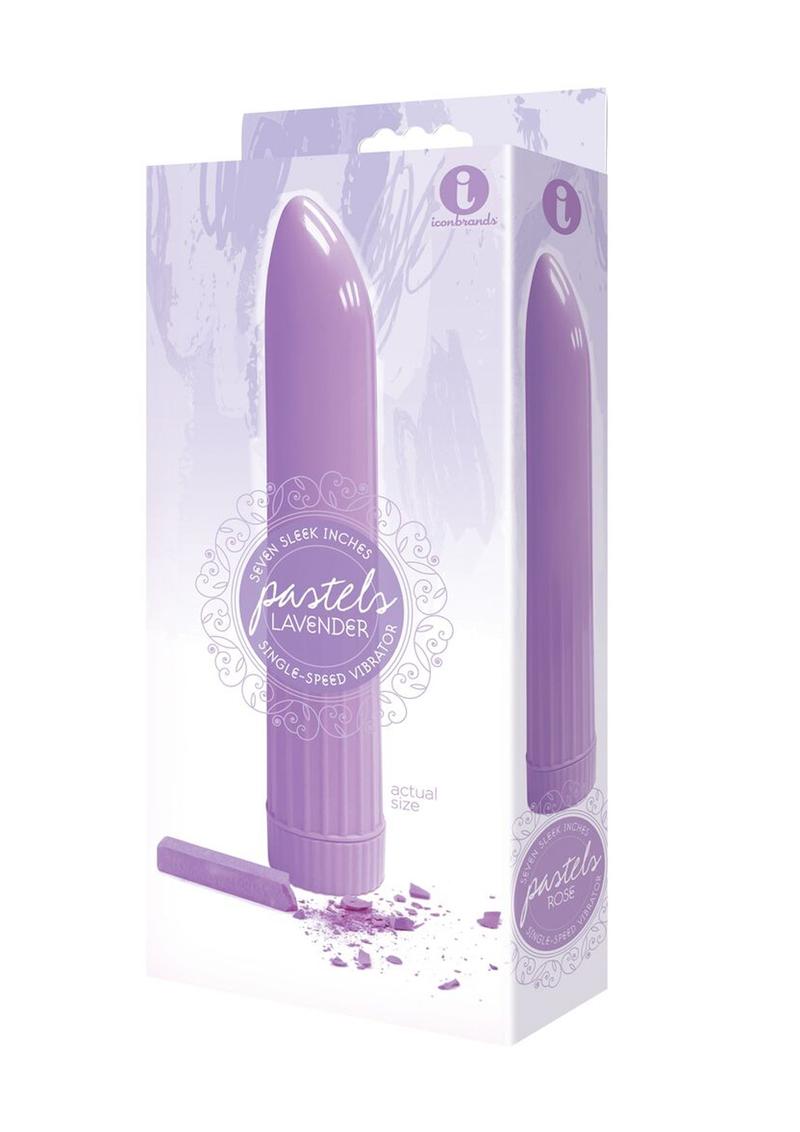 Vibrador The 9 Pastels resistente al agua color lavanda de 7 pulgadas