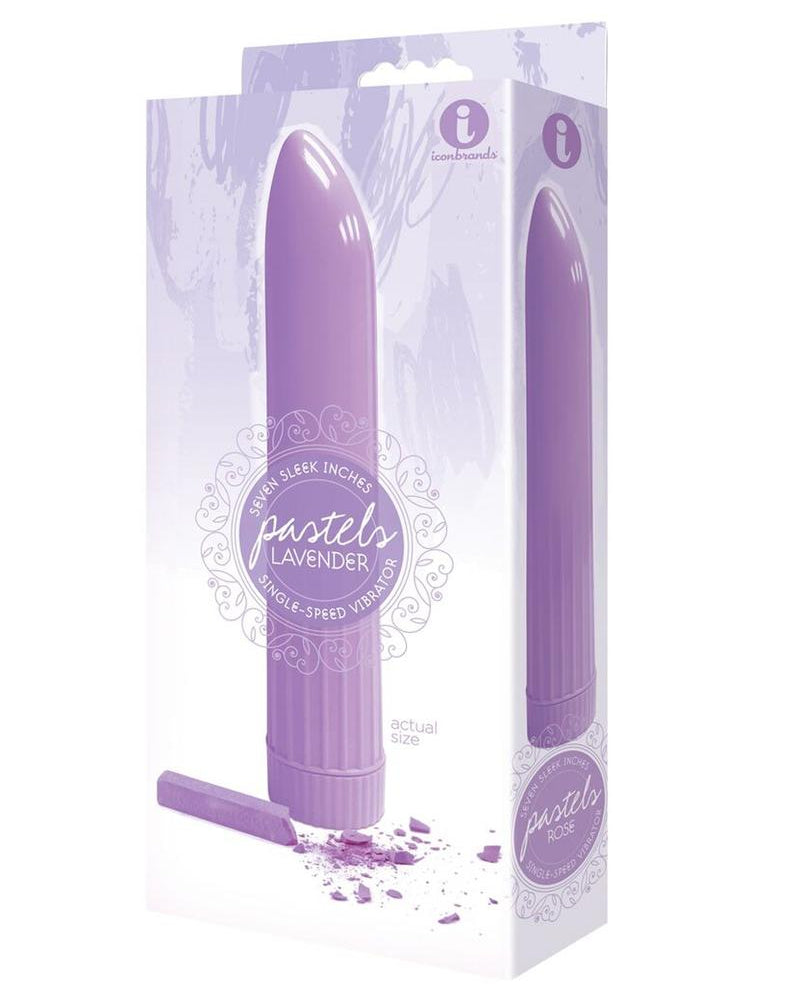 Vibrador The 9 Pastels resistente al agua color lavanda de 7 pulgadas