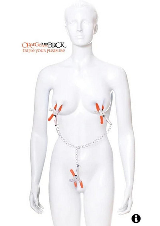 Pinzas para pezones y clítoris que triplican el placer Orange Is The New Black