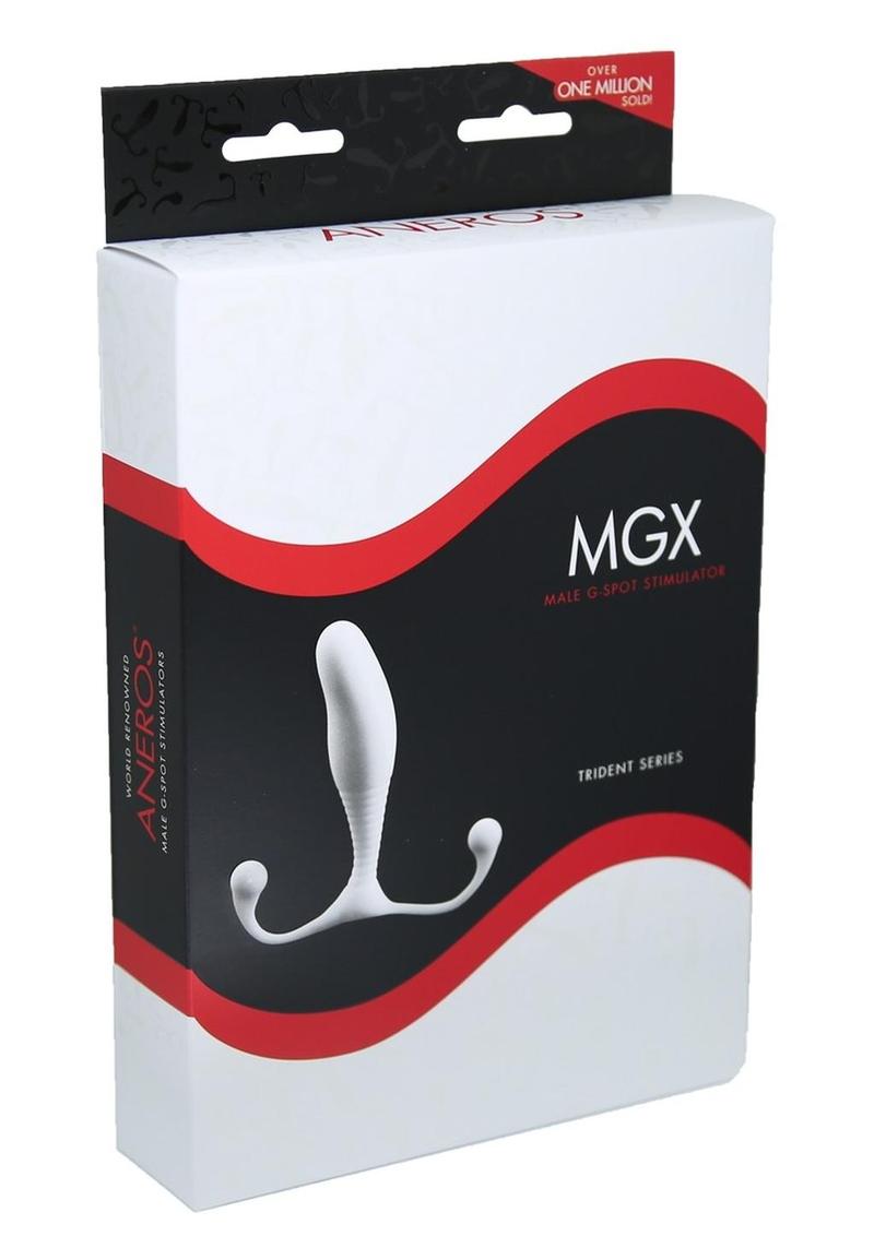 Estimulador del punto G masculino Aneros MGX Serie Trident Blanco