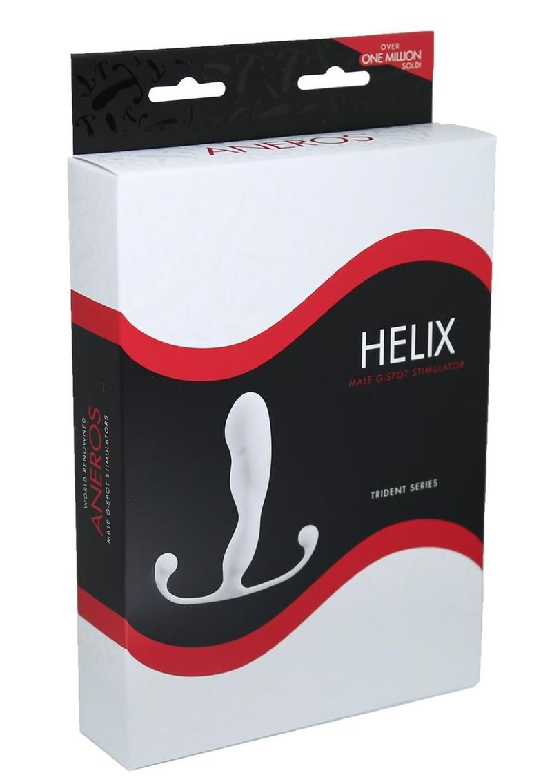 Estimulador del punto G masculino Aneros Helix Serie Trident Blanco