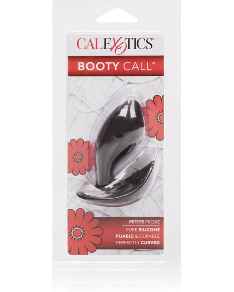 Booty Ball Petite Probe Silicone Anal Plug Black 2.75 Inch