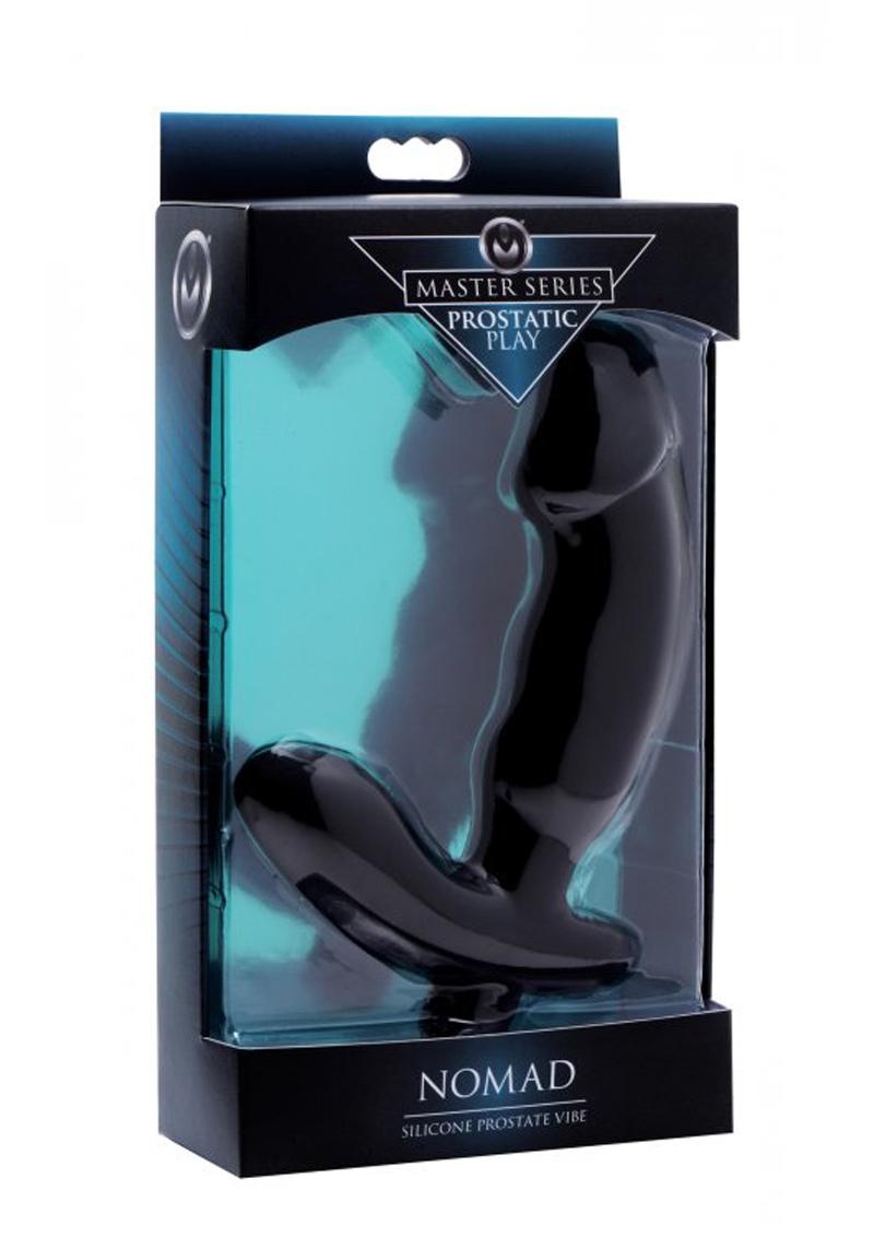 Master Series Prostatic Play Nomad Silicone Prostate Vibe Black 5.75 Inch