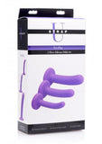 Strap U Tri Play Silicone Dildo 3 Piece Set