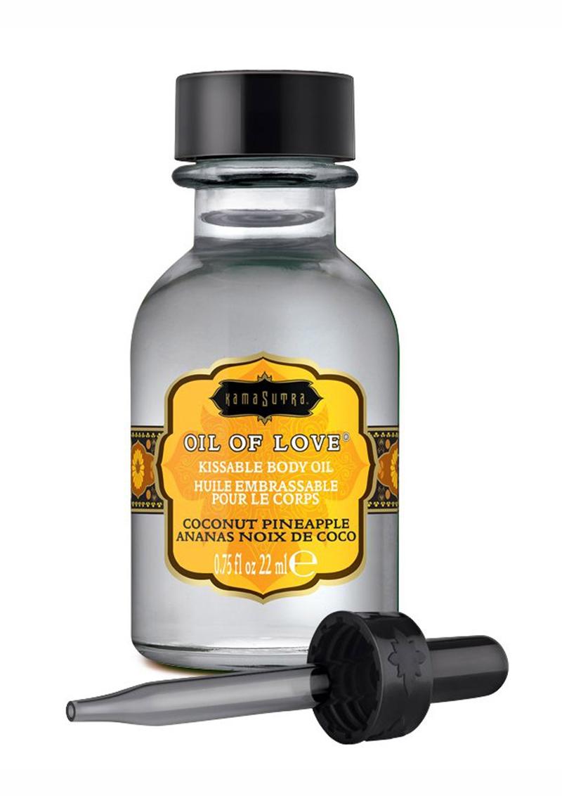 Aceite corporal besable de coco y piña de Oil Of Love, 0,75 onzas