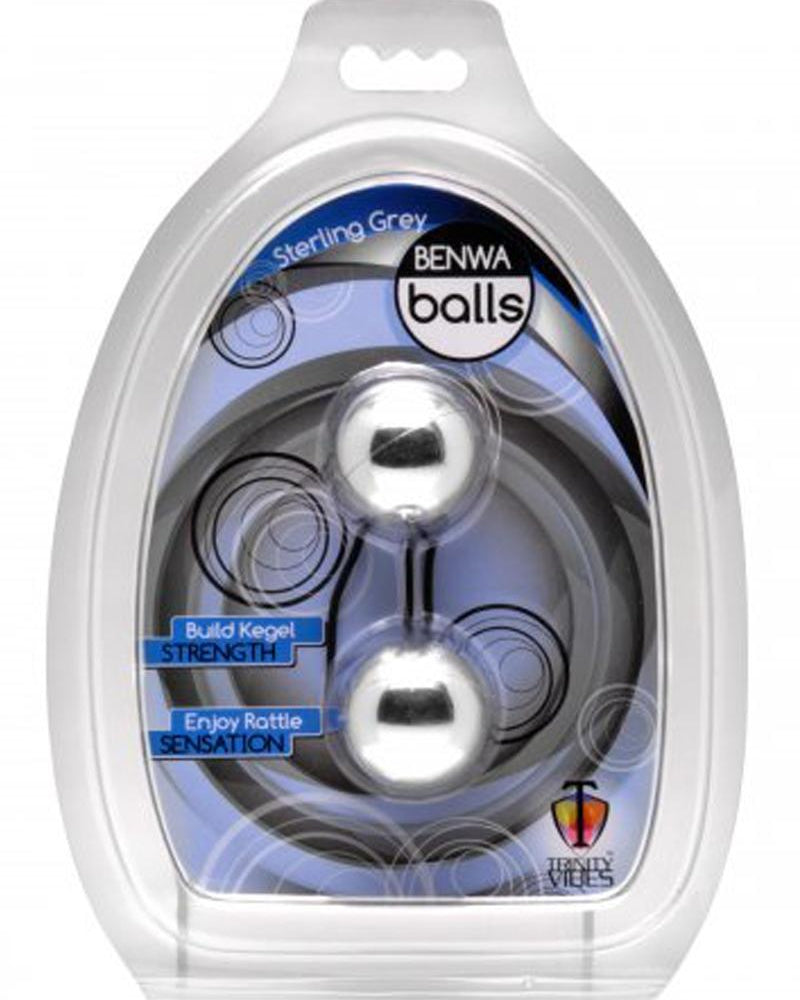 Bolas Benwa de dos tonos en gris esterlina Trinity Vibes, resistentes al agua, de 1,3 pulgadas de diámetro