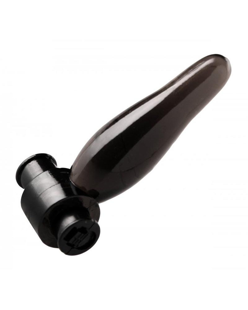 Trinity Vibes Vibrating Bum Tickler Anal Plug Black 2.5 Inch