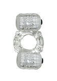 The Best Of Macho Crystal Partners Dual Vibe Pleasure Ring Waterproof Clear