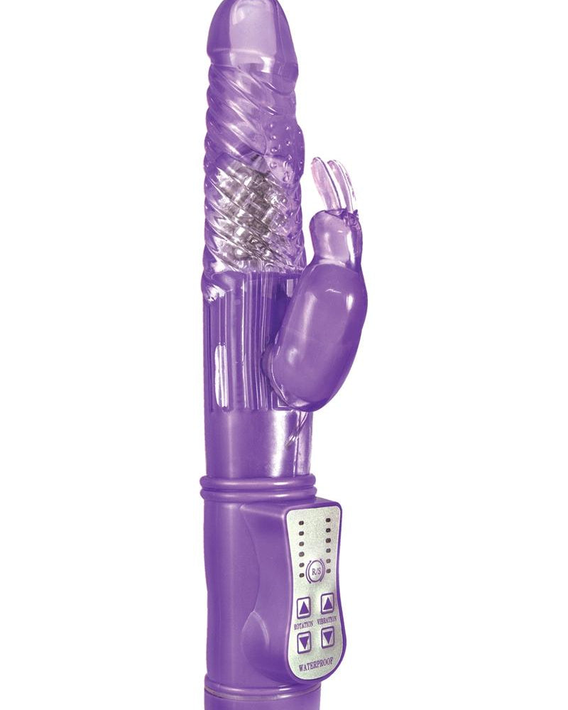 Energize Her Bunny 04 Dual Motor Rotating Rabbit Vibe Waterproof Purple 9 inch