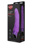 Hustler Toys Slim Anal Silicone Vibrator Waterproof Purple 7