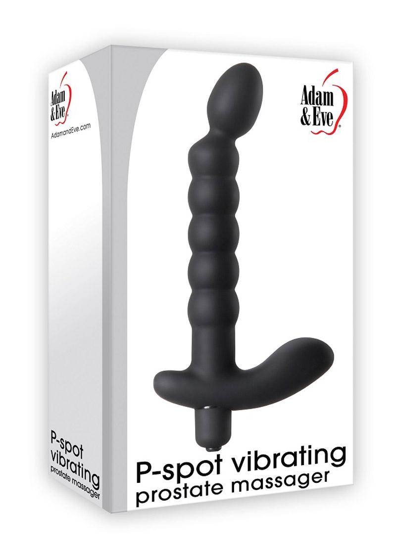 Adam and Eve - P Spot Vibrating Prostate Massager Waterproof - Black