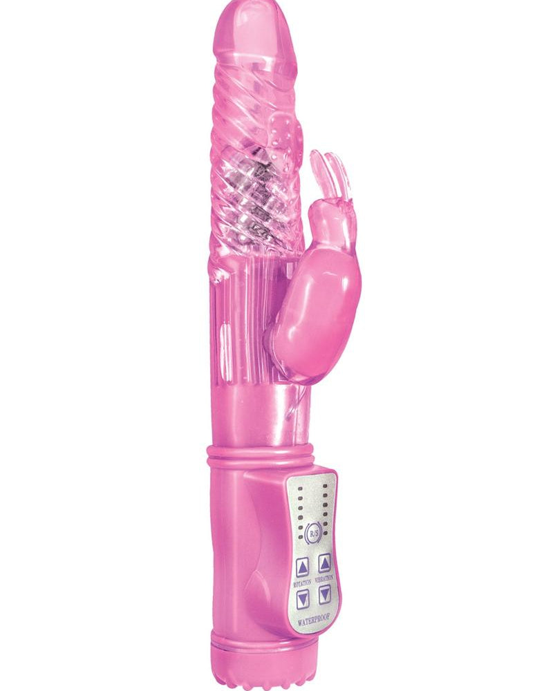 Energize Her Bunny 2 Vibe Waterproof Pink 9 Inch