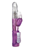 Vibrador Energize Her Bunny 3 resistente al agua, morado, 9 pulgadas