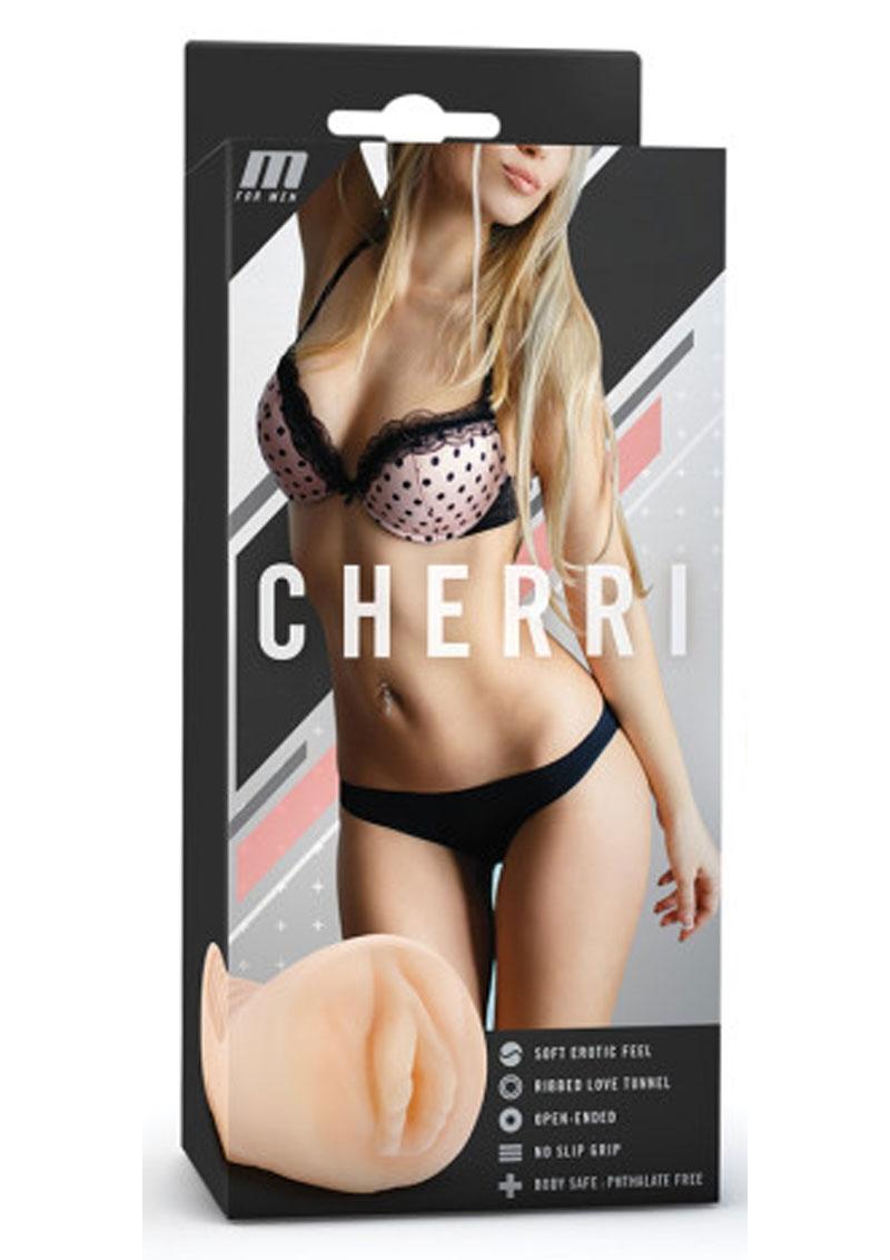 M For Men Cherri Realistic Vagina Stroker Masturbator Beige 6.25 Inch