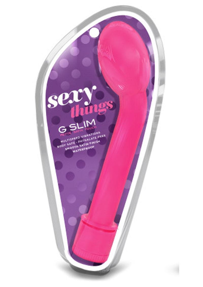 Sexy Things - G Slim Masajeador de Punto G Pequeño Impermeable - Morado/Azul/Rosa