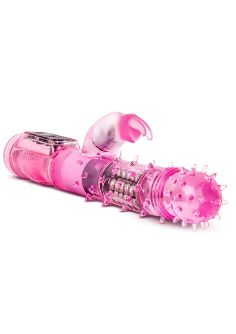 Vibrador de conejito Sexy Things Tickle Me, resistente al agua, color rosa, 8,5 pulgadas