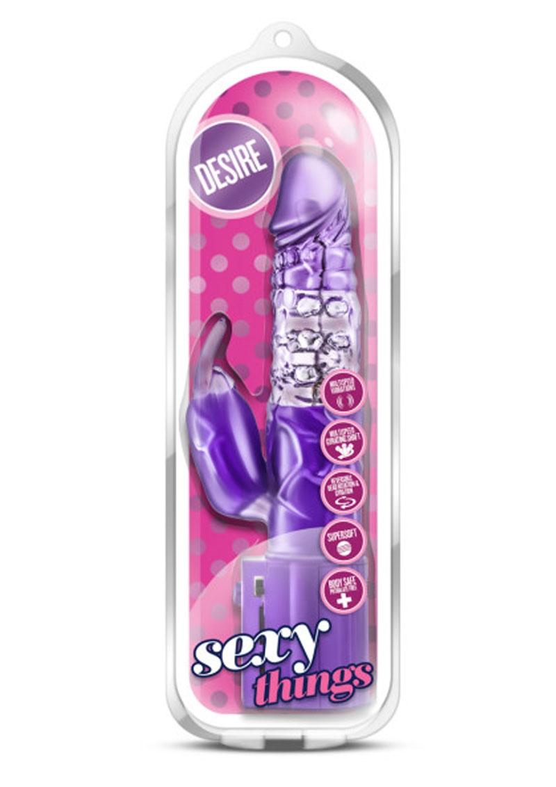 Sexy Things - Desire Rabbit Vibe - Purple/Pink