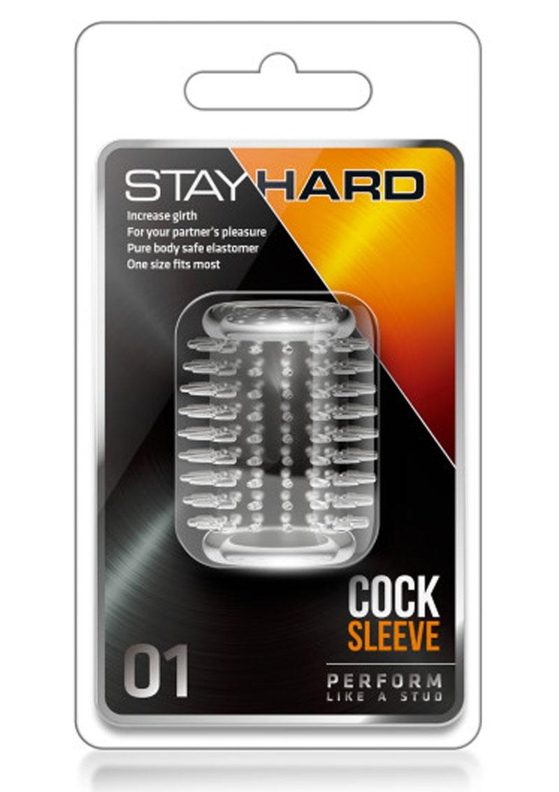 Funda para pene Stay Hard 01 transparente de 2 pulgadas