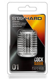 Funda para pene Stay Hard 01 transparente de 2 pulgadas