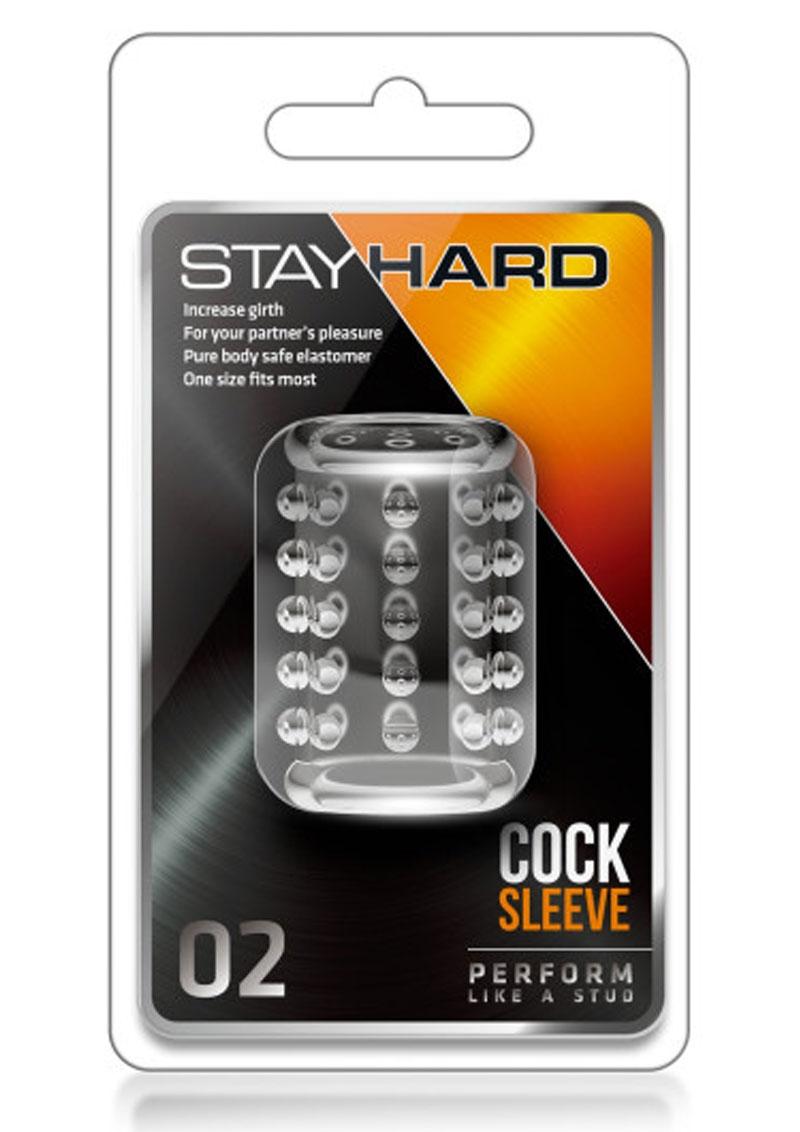 Funda para pene Stay Hard 02 transparente de 2 pulgadas