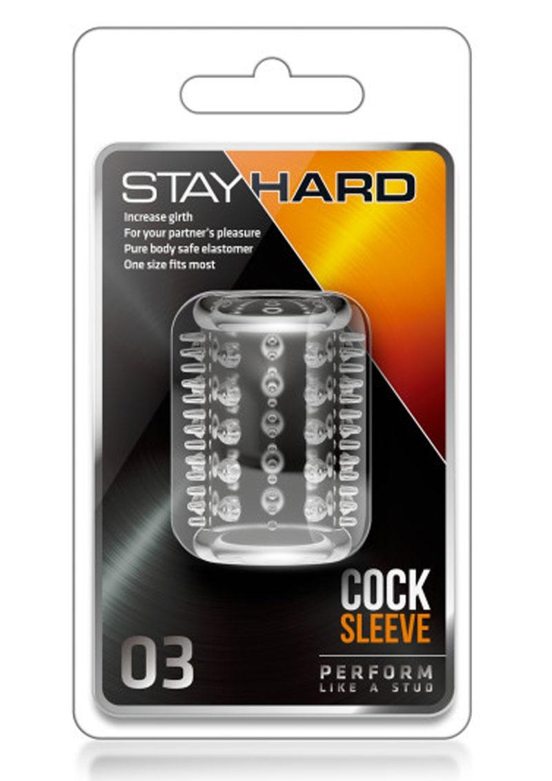 Funda para pene Stay Hard 03 transparente de 2 pulgadas