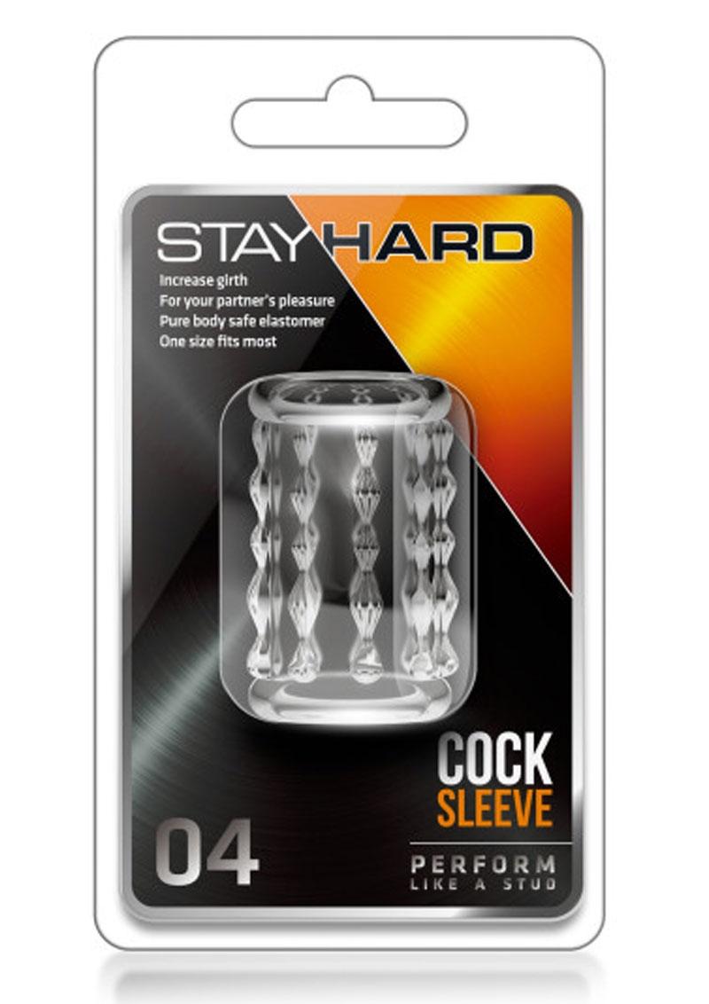 Funda para pene Stay Hard 04 transparente de 2 pulgadas