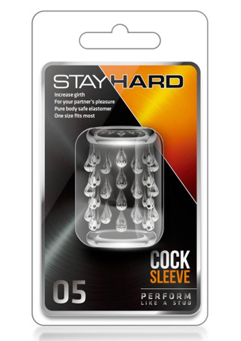 Funda para pene Stay Hard 05 transparente de 2 pulgadas