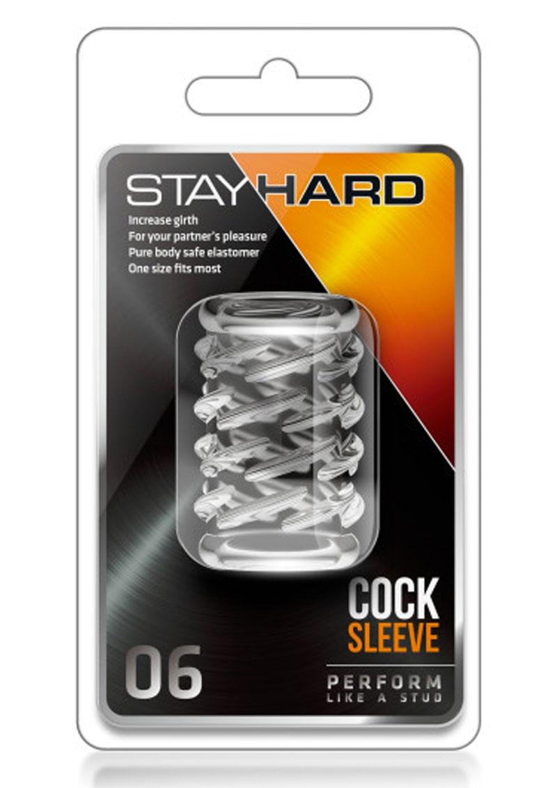 Funda para pene Stay Hard 06 transparente de 2 pulgadas