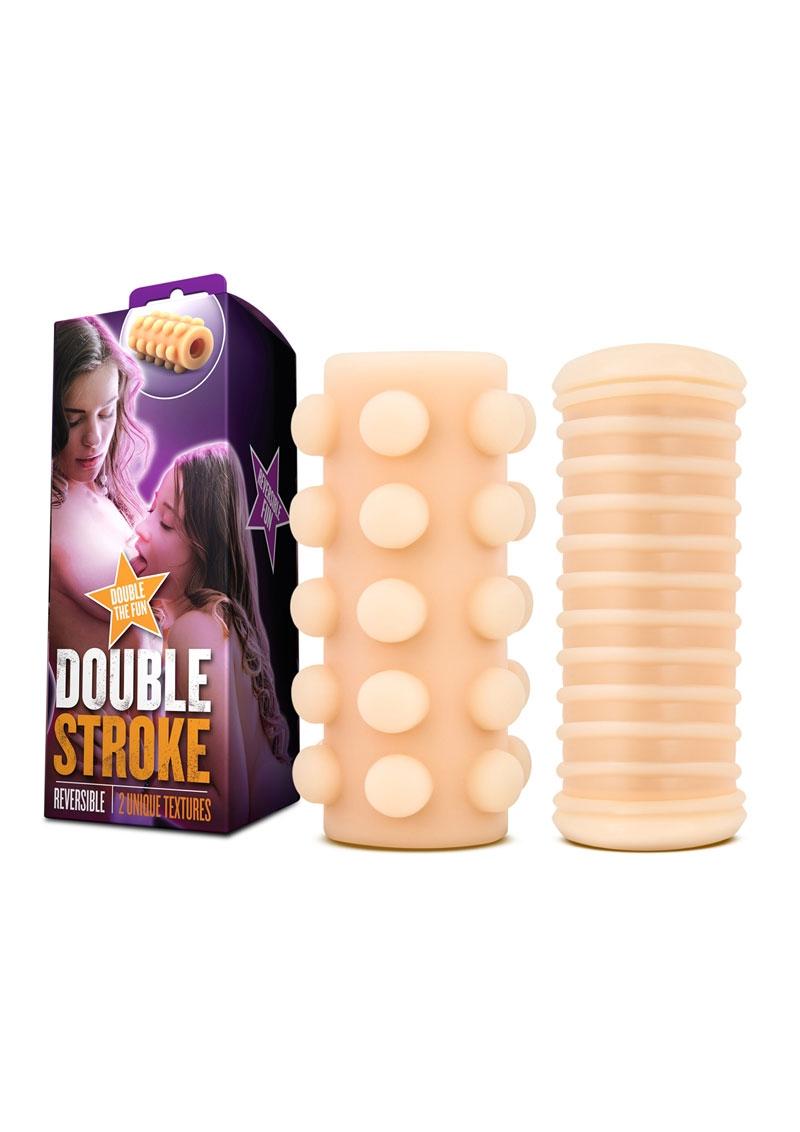 X5 Men Double Stroke Reversible Stroker Beige 5 Inch