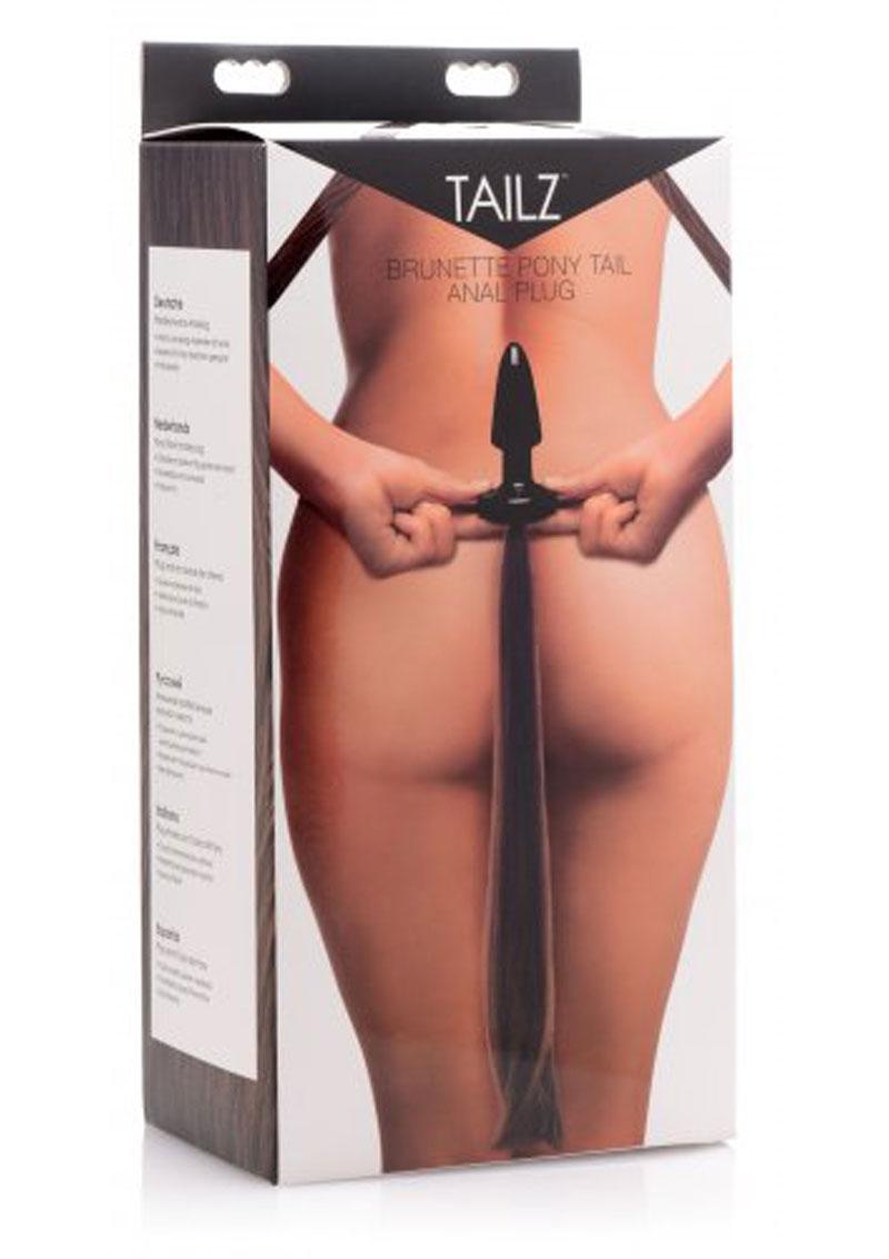 Tailz Brunette Pony Tail Anal Plug 20 Inch