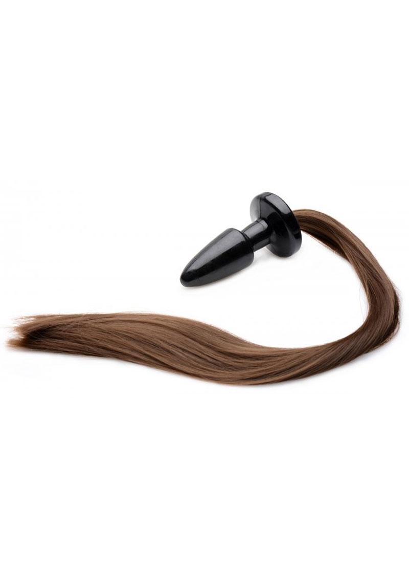 Tailz Brunette Pony Tail Anal Plug 20 Inch