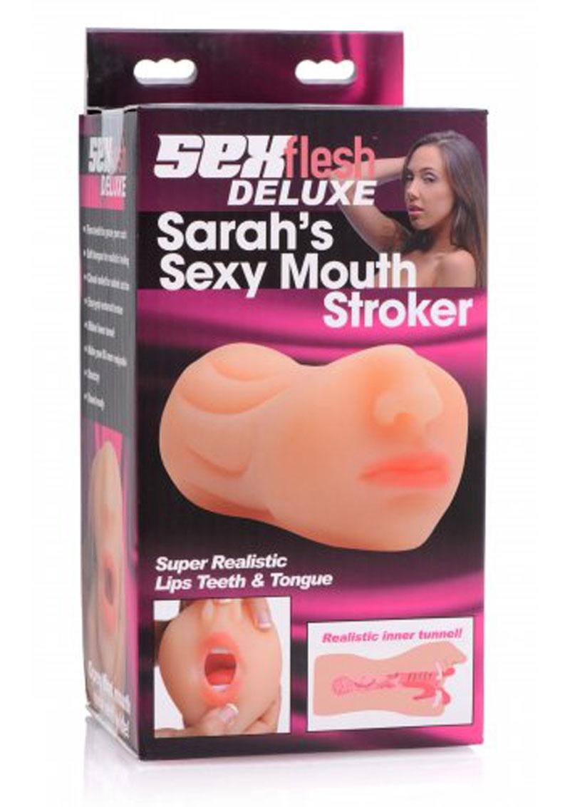 Sex Flesh Deluxe Sarah’s Sexy Mouth Stroker Flesh