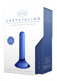 Chrystalino Pin Glass Anal Plug Waterproof Blue 4.5 Inch