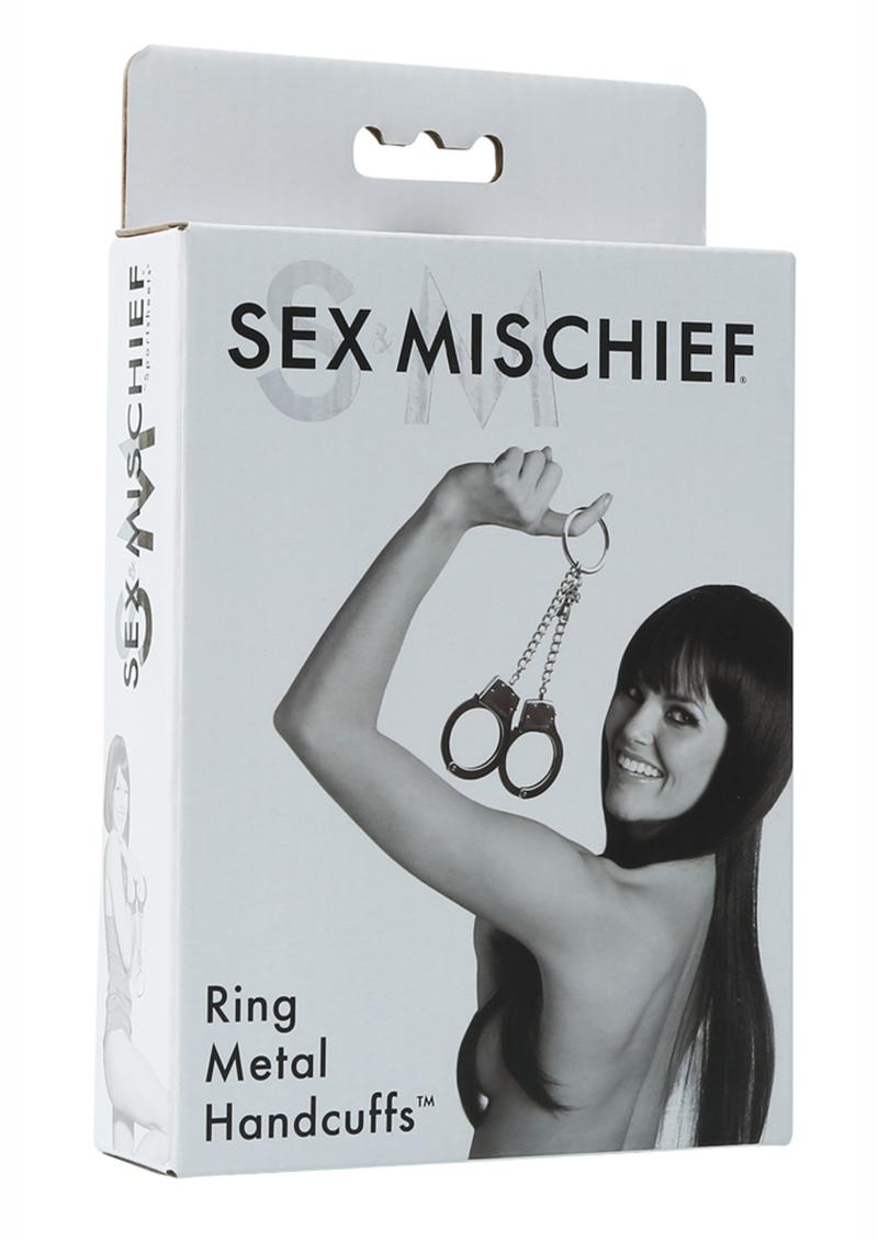 Sex And Mischief Ring Metal Handcuffs