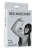 Sex And Mischief Ring Metal Handcuffs