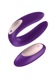 Satisfyer Partner Plus Wireless Remote USB Rechargeable Silicone Couples Vibe Waterproof Purple 3.46 Inch