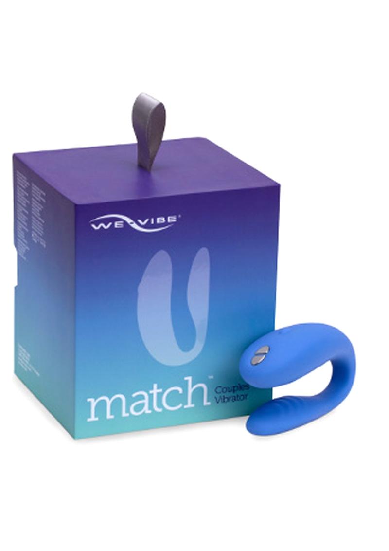 Vibrador inalámbrico de silicona para parejas We Vibe Match con control remoto, recargable por USB, resistente al agua, color bígaro