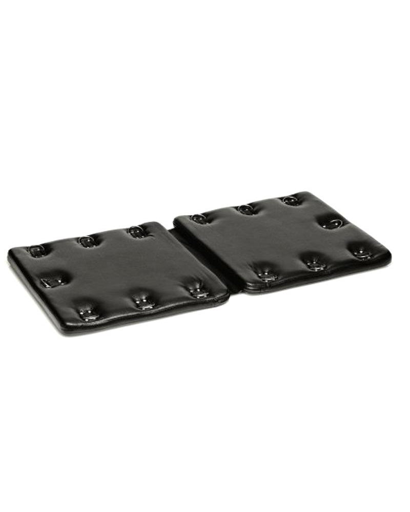 Tabla de bondage de cuero estricta negra