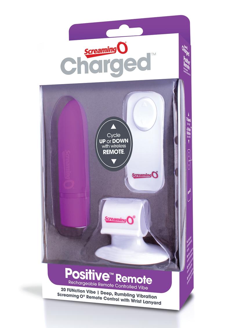 Charged Positive Wireless Remote Control USB Rechargeable Vibe Waterproof Grape